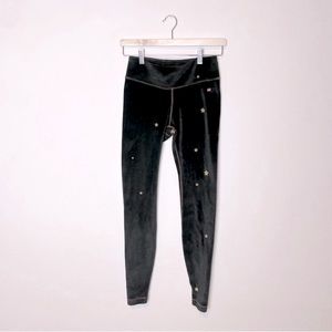 Aviator Nation Galaxy Velour Full Length Leggings in Celestisl Black S